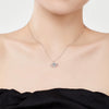Women's S925 Sterling Silver Devil's Eye Zircon Jewelry Set With Electroplating And Geometric Style