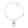 Women's S925 Sterling Silver Dream Catcher Bracelet With Full Diamond Inlay Electroplated Fashion Jewelry Accessory