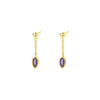 Women's S925 Sterling Silver Drop Shape Zirconium Minimalist Earrings