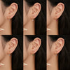 Women's S925 Sterling Silver Drop Shape Zirconium Minimalist Earrings