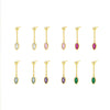 Women's S925 Sterling Silver Drop Shape Zirconium Minimalist Earrings