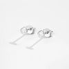 Women's S925 Sterling Silver Earrings With Animal Style And Electroplated Platinum And 18K Gold