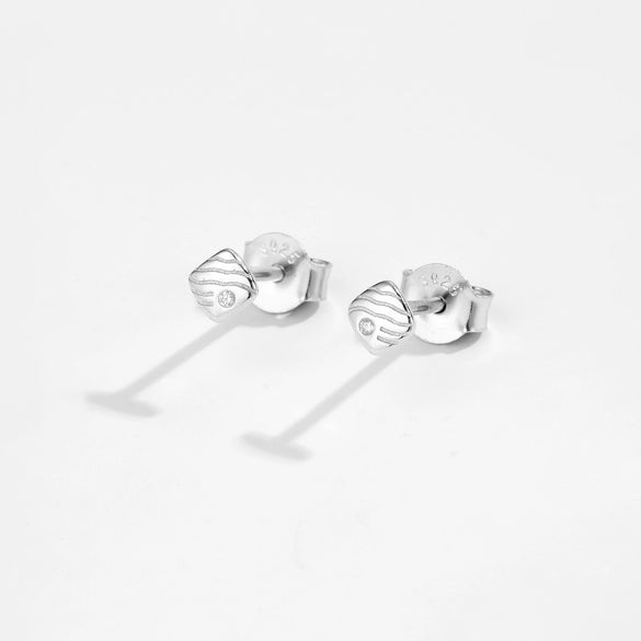Women's S925 Sterling Silver Earrings With Animal Style And Electroplated Platinum And 18K Gold