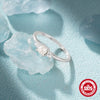 Women's S925 Sterling Silver Fashionable Lovely Pearl Zircon Ring With Geometric Design And Inlaid Zircon Treatment