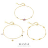 Women's S925 Sterling Silver Flower And Fivepointed Star Zirconia Bracelet Light Luxury Simple Trendy