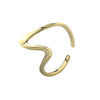 Women's S925 Sterling Silver Fluctuation Twisted Open Ring Jewelry With Electroplating