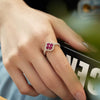 Women's S925 Sterling Silver Fourleaf Clover Zircon Inlaid Electroplated Ring