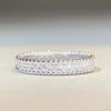 Women's S925 Sterling Silver Geometric Bead Ring With Electroplating