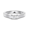 Women's S925 Sterling Silver Geometric Brushed Frosted Electroplated Ring