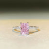 Women's S925 Sterling Silver Geometric Cut Ring With Zircon Electroplated