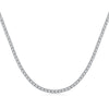 Women's S925 Sterling Silver Geometric Design Electroplating Clavicle Tennis Necklace