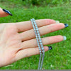 Women's S925 Sterling Silver Geometric Design Electroplating Clavicle Tennis Necklace