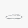 Women's S925 Sterling Silver Geometric Diamond Inlaid Bracelet