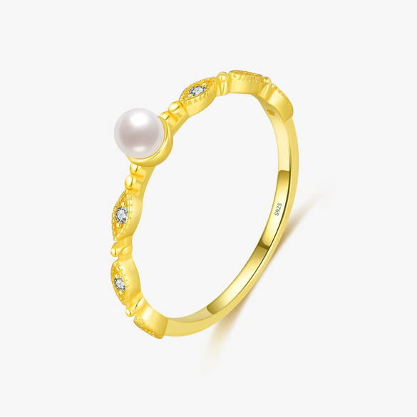 Women's S925 Sterling Silver Geometric Diamond Stacked Ring