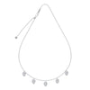 Women's S925 Sterling Silver Geometric Eggshaped Pendant Necklace With Electroplating Clavicle Chain