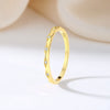 Women's S925 Sterling Silver Geometric Electroplated Stacking Ring Jewelry