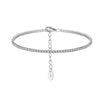 Women's S925 Sterling Silver Geometric Electroplated Tennis Bracelet