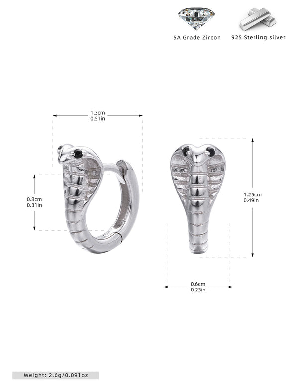 Women's S925 Sterling Silver Geometric Fashion Earrings With Electroplating Design
