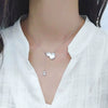 Women's S925 Sterling Silver Geometric Gourd Pendant Necklace With Tassel Electroplated Clavicle Chain Light Luxury Trendy Jewelry