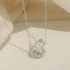 Women's S925 Sterling Silver Geometric Gourd Pendant Necklace With White Chalcedony Retro Elegant Clavicle Chain Electroplated Jewelry