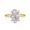 Women's S925 Sterling Silver Geometric Heart Shape Cut Zircon Electroplated Ring
