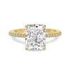 Women's S925 Sterling Silver Geometric Heart Shape Cut Zircon Electroplated Ring