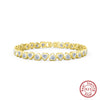 Women's S925 Sterling Silver Geometric Heartshaped Bracelet Electroplated