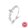Women's S925 Sterling Silver Geometric Hollow Handmade Ring With Real Gold Plating Electroplating Treatment