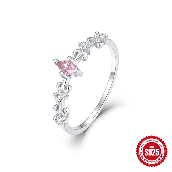 Women's S925 Sterling Silver Geometric Hollow Handmade Ring With Real Gold Plating Electroplating Treatment