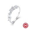 Women's S925 Sterling Silver Geometric Hollow Handmade Ring With Real Gold Plating Electroplating Treatment