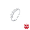 Women's S925 Sterling Silver Geometric Hollow Handmade Ring With Real Gold Plating Electroplating Treatment