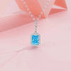 Women's S925 Sterling Silver Geometric Perfume Bottle Pendant Necklace With Full Diamond Inlay Electroplated Little Fresh Light Luxury Jewelry Gift