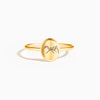 Women's S925 Sterling Silver Geometric Ring With Electroplating