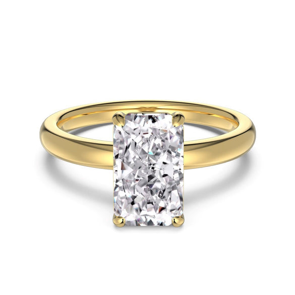 Women's S925 Sterling Silver Geometric Ring With Ice Flower Cut Zircon And Electroplating