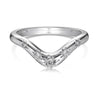 Women's S925 Sterling Silver Geometric Ring With Ice Flower Cut Zircon And Electroplating
