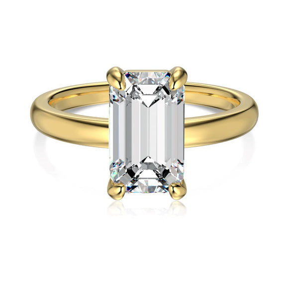 Women's S925 Sterling Silver Geometric Ring With Ice Flower Cut Zircon And Electroplating