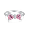 Women's S925 Sterling Silver Geometric Ring With Ice Flower Zirconium And High Carbon Diamond Electroplated Cute Style