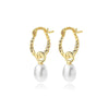 Women's S925 Sterling Silver Geometric Round Bead Earrings With Zirconia In Light Luxury Style