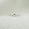 Women's S925 Sterling Silver Geometric Round Zircon Ring Jewelry With Electroplating