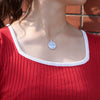 Women's S925 Sterling Silver Geometric Tree Of Life Pendant Necklace With Cross Chain And Natural Shell