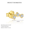 Women's S925 Sterling Silver Geometric Triangle Tassel Earrings With Zirconia Insert Light Luxury And Fashionable