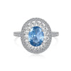 Women's S925 Sterling Silver Geometric Water Drop Bow Ring With Colorful Pagoda Zircon And Exquisite Gemstone Electroplated