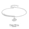 Women's S925 Sterling Silver Ginkgo Leaf Bracelet Electroplated