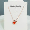 Women's S925 Sterling Silver Guitar Pendant Necklace Elegant All Match Clavicle Chain With Diamond Cut Design