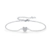 Women's S925 Sterling Silver Heart Shaped Exquisite Niche Design Bracelet With Inlaid Zircon