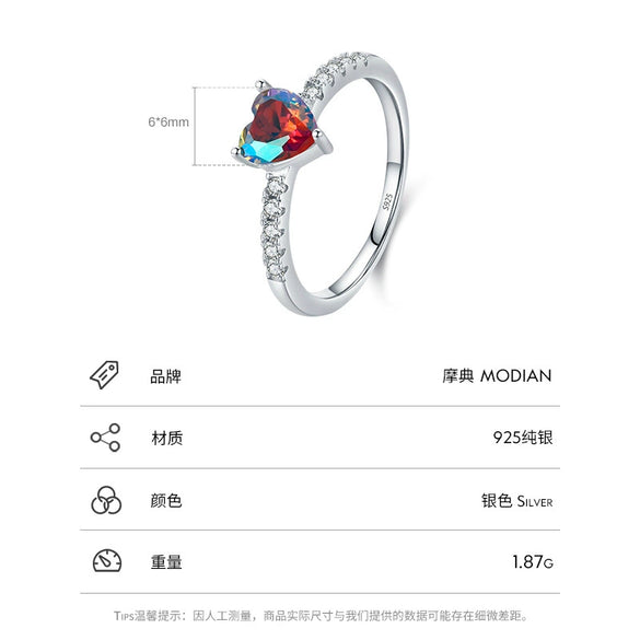 Women's S925 Sterling Silver Heartshaped Ring Earrings With Love Water Drops Bell Pattern And Inlay Design