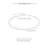 Women's S925 Sterling Silver Hemp Rope Chain Heart Shaped Diy Combination Bracelet With Electroplating