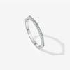 Women's S925 Sterling Silver Love Simple Allmatch Stacked Ring With Geometric Design And Platinum Or 18K Gold Electroplating