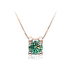 Women's S925 Sterling Silver Moissanite Necklace With Bull Head Style And Snake Bone Chain Round Shape Animals And Zodiac Pattern