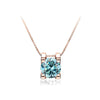 Women's S925 Sterling Silver Moissanite Necklace With Bull Head Style And Snake Bone Chain Round Shape Animals And Zodiac Pattern